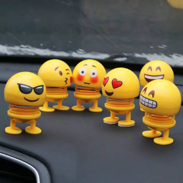 BATAM SHOPPING MALL (IR) B516 Boneka Emoticon/boneka pajangan dashboard mobil/boneka emoji
