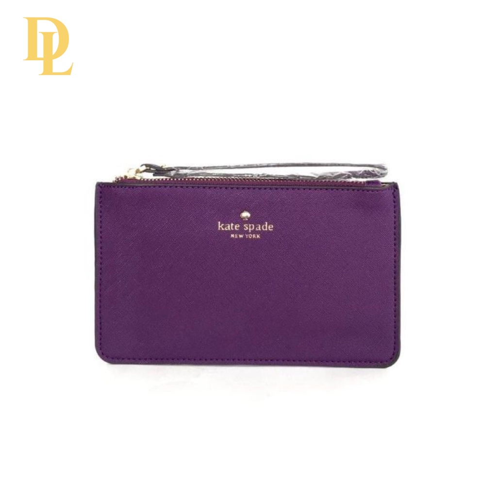 Kate Spade Slim Bee Wristlet / Pouch Purple