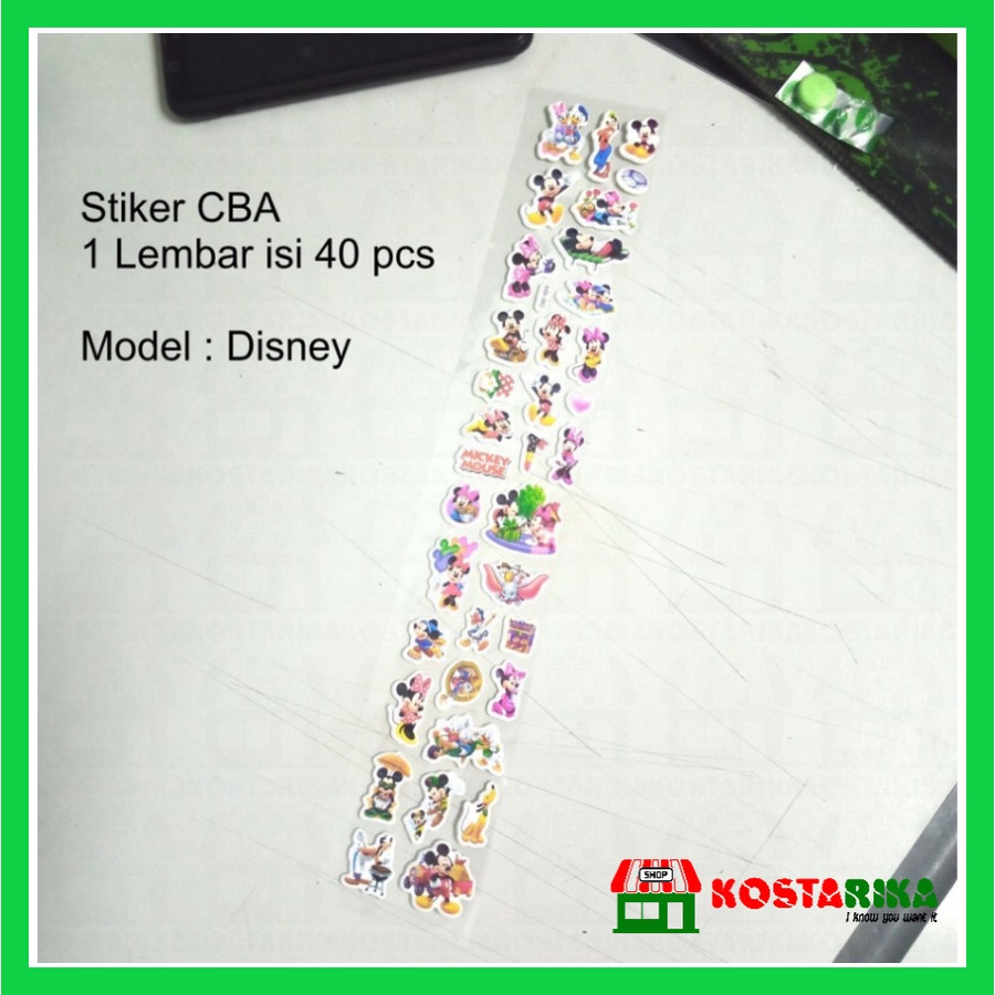 Stiker / Tempelan Karakter CBA Stiker