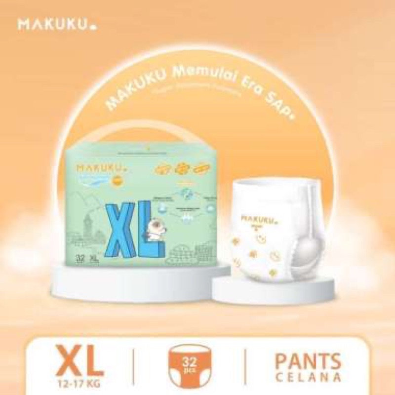 Makuku air diapers pants XL32