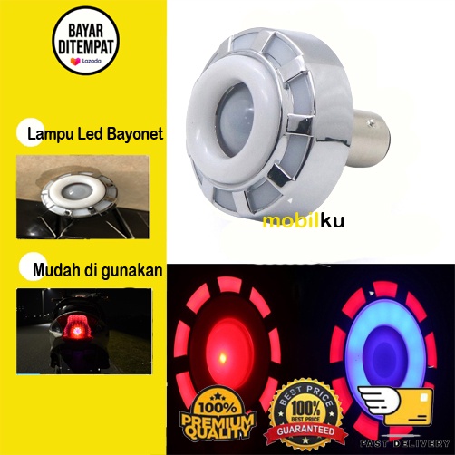 [BISA COD] Lampu Led Projie Motor Mobil Untuk Rem Brake Projie Mini Running 2inch