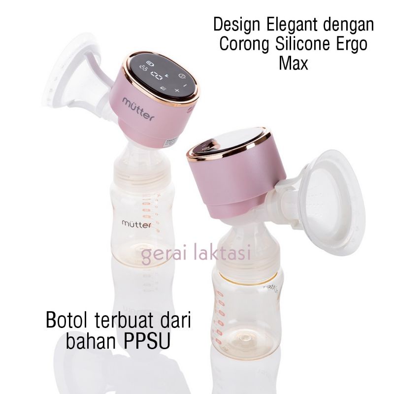 MUTTER TOPAZ Pompa ASI Elektrik Integrated Breast Pump Tanpa Selang