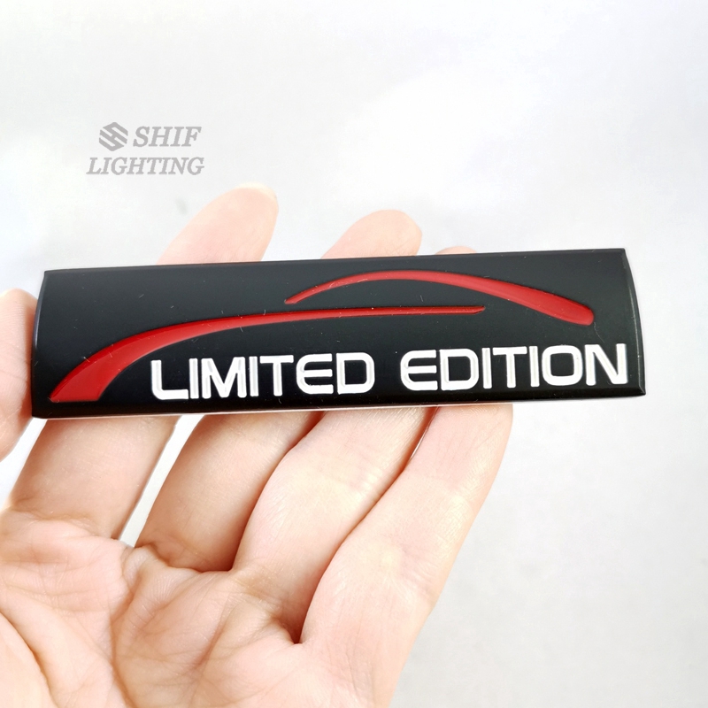 1pc Stiker Emblem / Badge Logo Limited Edition Bahan Metal Untuk Dekorasi Mobil