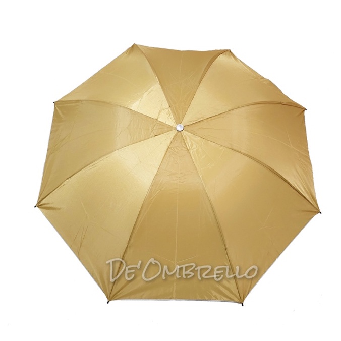 (026)Payung Lipat 3 Polos Dalam Silver Anti UV / Payung promosi/Payung Lipat/Payung Polos Premium Quality