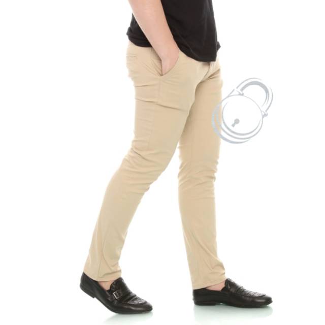  CELANA  CHINO  PANJANG PRIA WARNA  CREAM  Shopee Indonesia