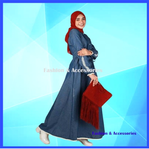 New Gamis Abaya A 201212 Dannis Abaya TERBARU ( FREE MASKER )