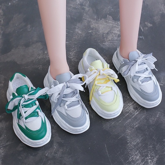 TBIG [COD] Sepatu Sekolah Sneakers Import Shoes DELEINE Fashion Wanita Sepatu Korea Style Sekolah Kuliah