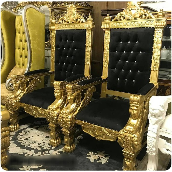 KURSI SINGLE UKIR RAJA / KURSI HAKIM