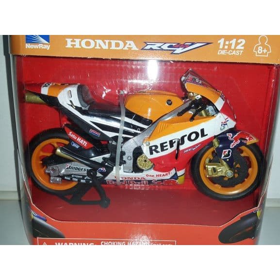 Diecast Ducati - Diecast New Ray Vespa - Diecast Motogp Honda Rc213V Marc Marquez 2015 Skala 1:12