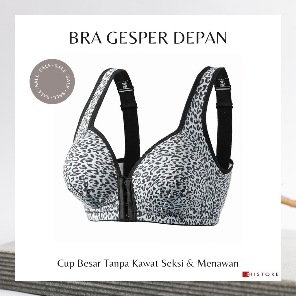 [HI] Bra Seamless Push Up Nirkabel Gesper Depan Cup CD 3316 Wanita Cup Besar