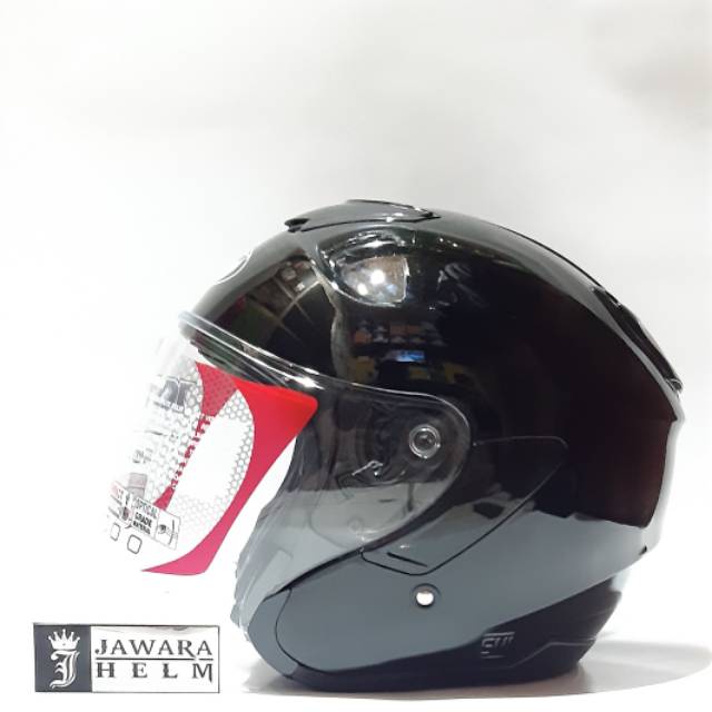 HELM KYT KYOTO BLACK HITAM