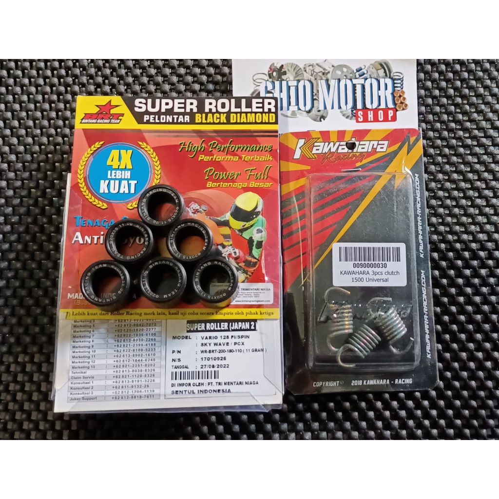 PROMO GOKIL 3 IN 1  BEAT NEW GENIO BEAT DELUXE SCOOPY NEW BEAT STREET NEW ROLLER BRT BLACK DIAMOND PER CVT BRT PER KAMAPS GANDA KAWAHARA PAKET CVT GENIO PAKET KIRIAN CVT SCOOPY NEW 2021 PAKET RINGAN BEAT ROLLER 11 GRAM BEAT DELUXE