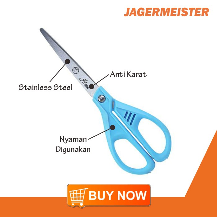 

Gunting Serbaguna Gunting kertas /Scissors IDEAL GEN66 Biru Peralatan Rumah tangga Perlengkapan Dapur Pengunting JM 85