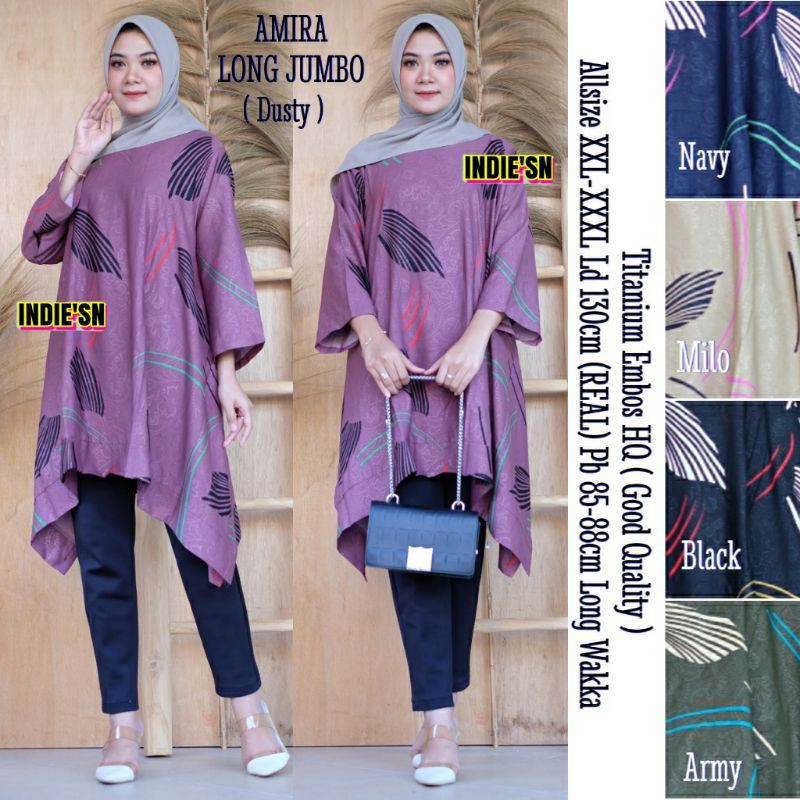 AMIRA LONG JUMBO TUNIK WANITA JUMBO