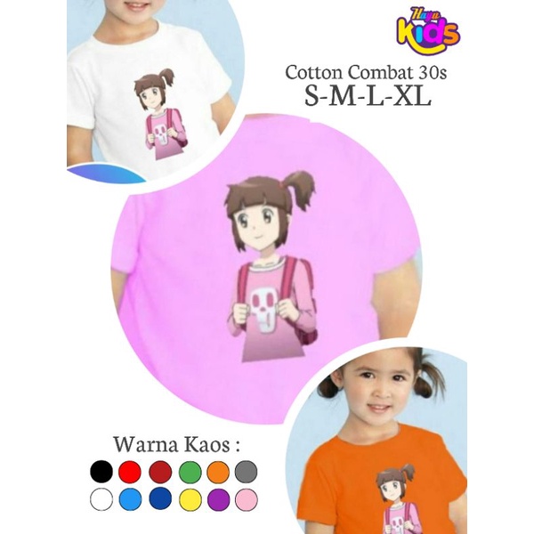 Hayu Kids - Kaos Anak Perempuan Shinbi's House Harikoo - Cotton Combat 30s S,M,L,XL