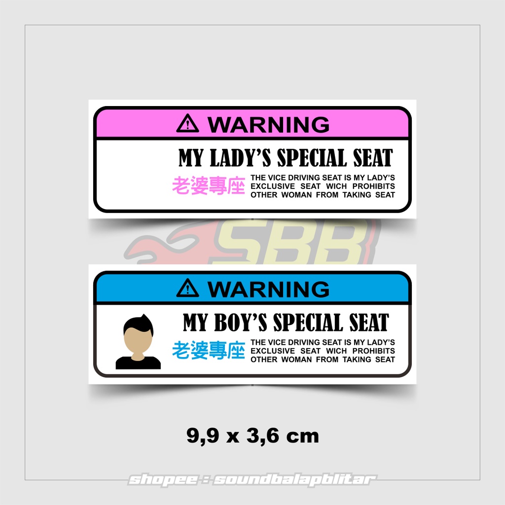 Stiker Viral Motor Vynil Anti Air Boys Spesial Seat - SoundbalapBlitar