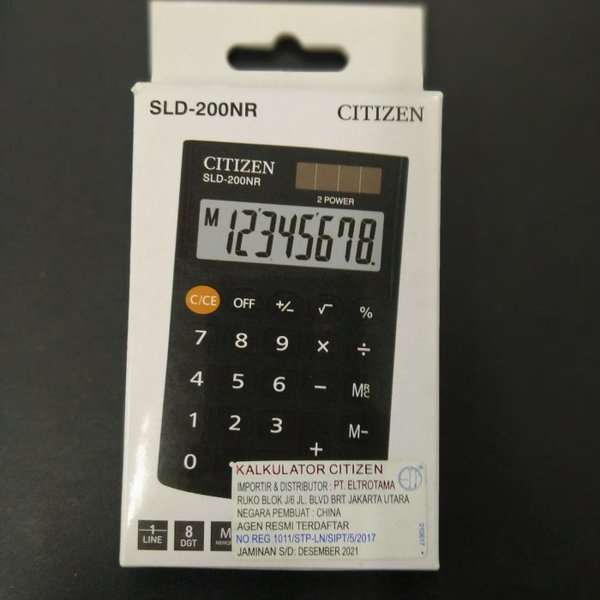 

Dijual Calculator Citizen SLD-200NR Diskon