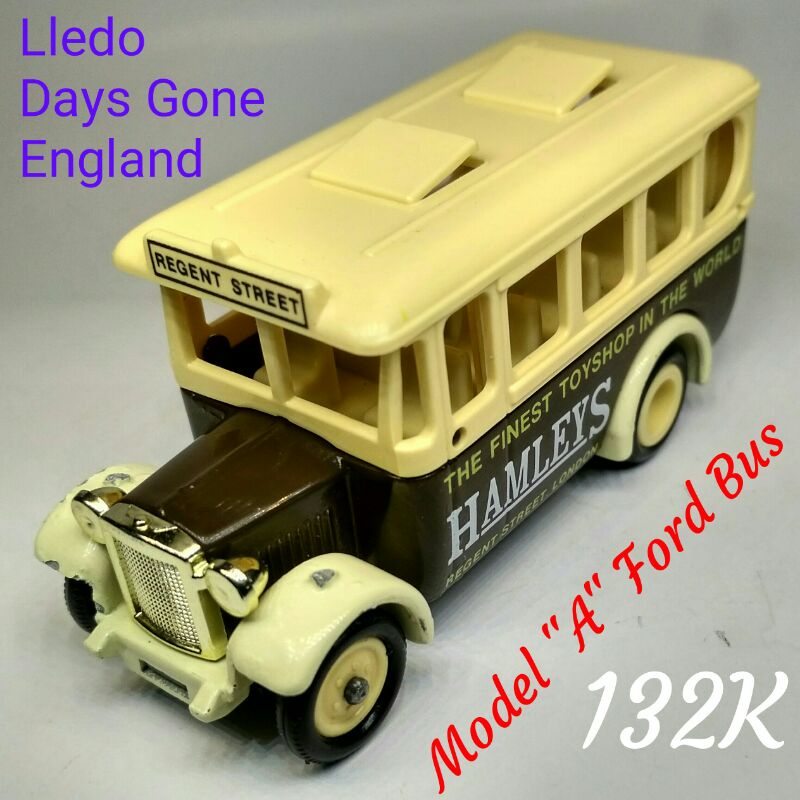 Diecast Classic Vintage Lledo Model A Ford Bus Hamleys