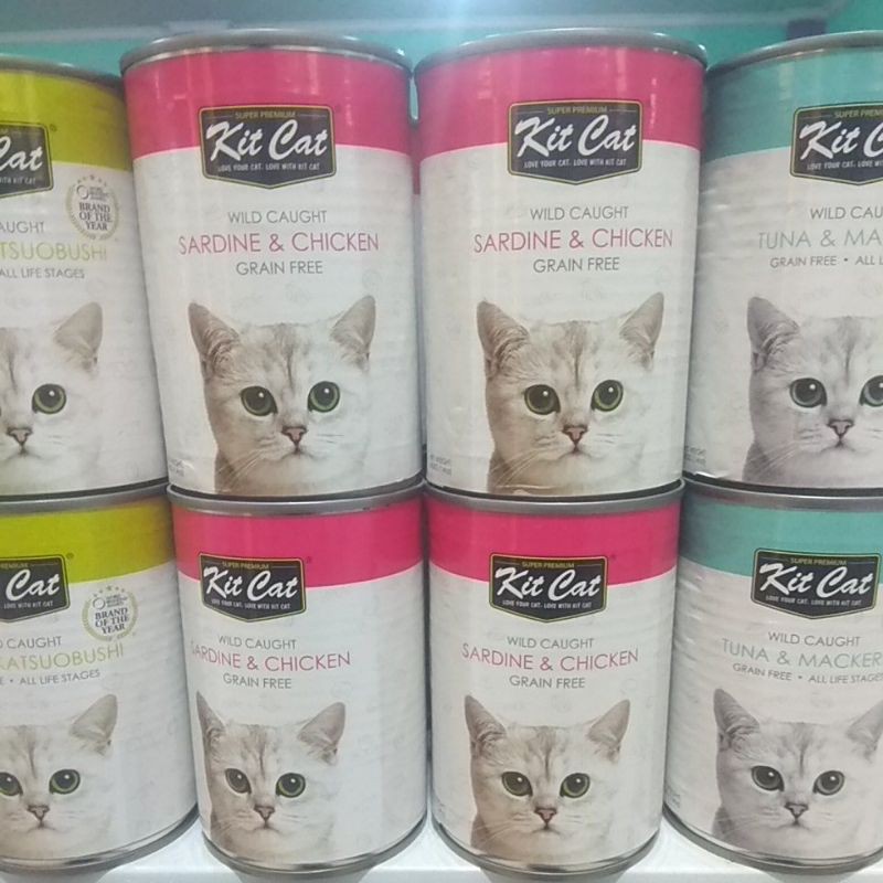 Kit Cat Kaleng 400gram All Varian Makanan Kucing Basah Murah