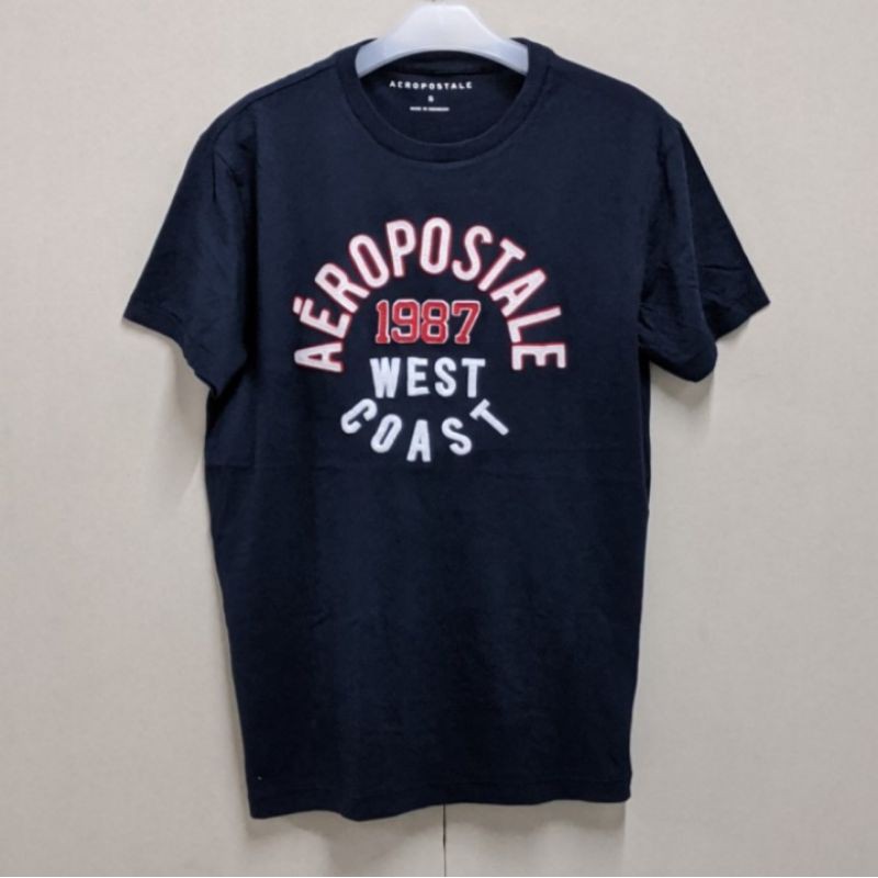 Kaos pria branded AEROPOSTALE , Navy - grey