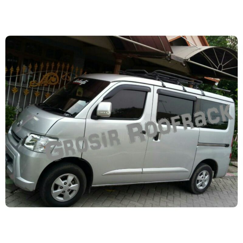 Roofrack large Crossbar Roof Rack kaki 6 pnp mobil suv keluarga grand max luxio kijang innova avanza
