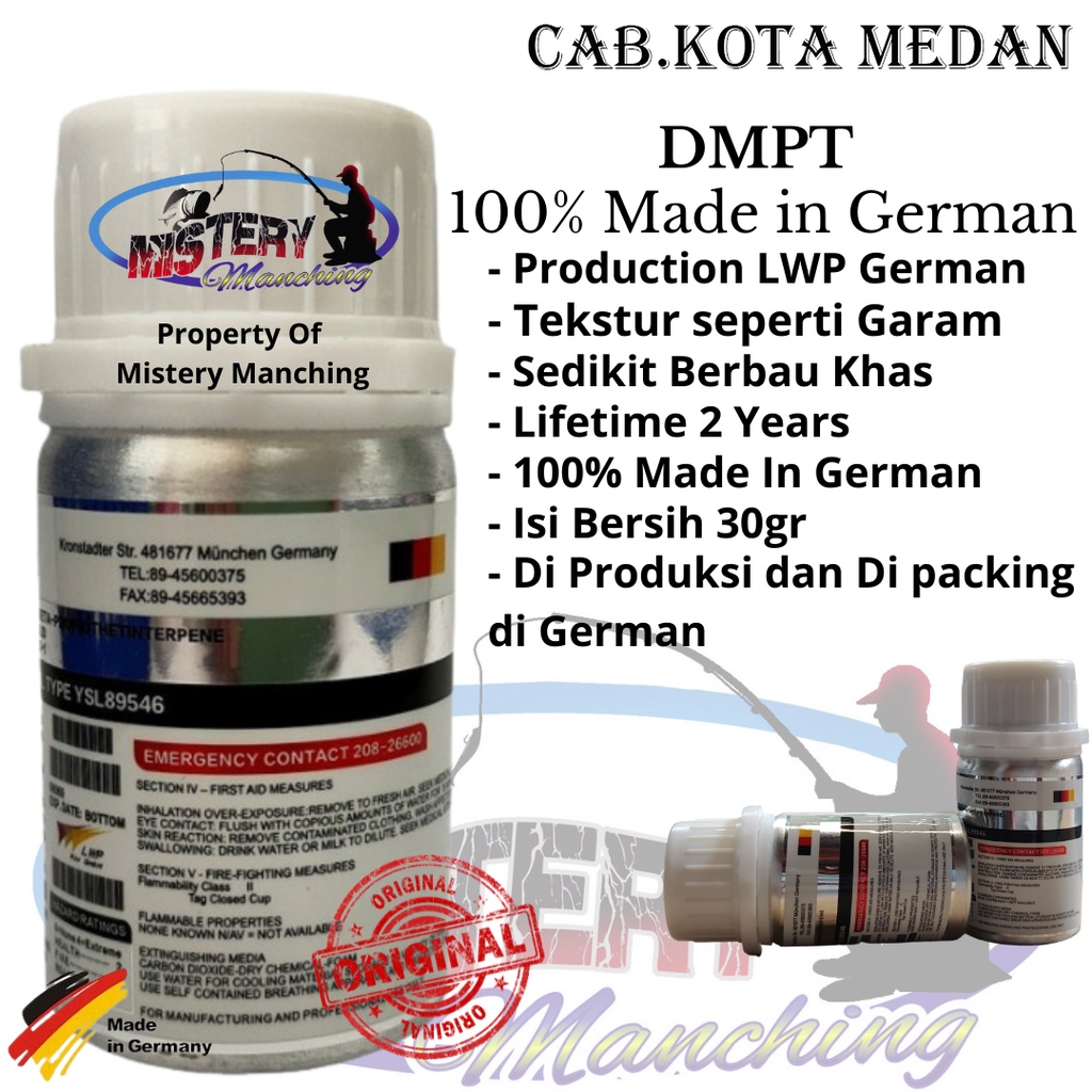 DMPT Original 100% Made In German Attractant / Vanili German Untuk Ikan MAS, dan Lain-lain / Essen K