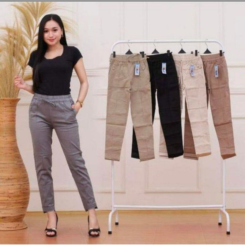 BAGGY PANTS TWILL COMBED Standar &Jumbo (HALUS dan TEBAL)