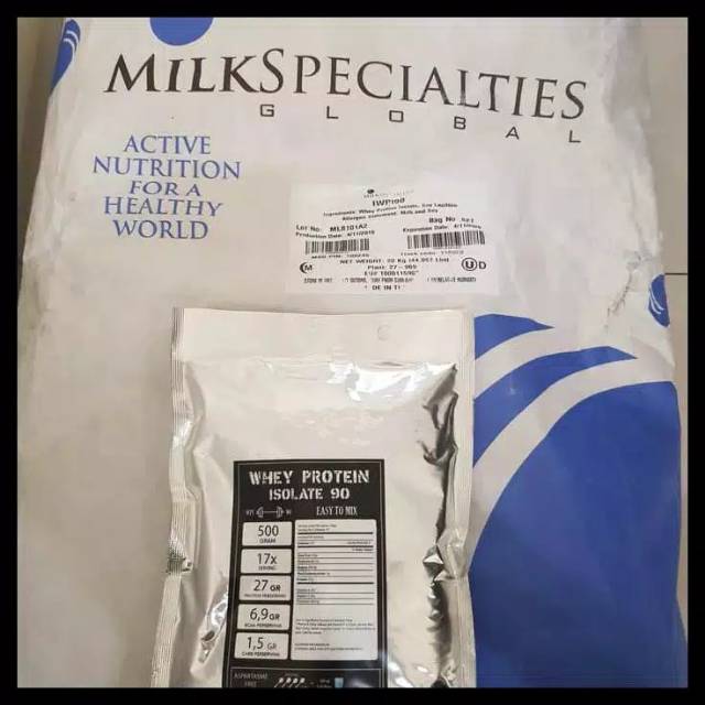 (BISA COD) Wpi 90 100% whey protein murni whey protein isolate 90 wpi 90 wpi 93