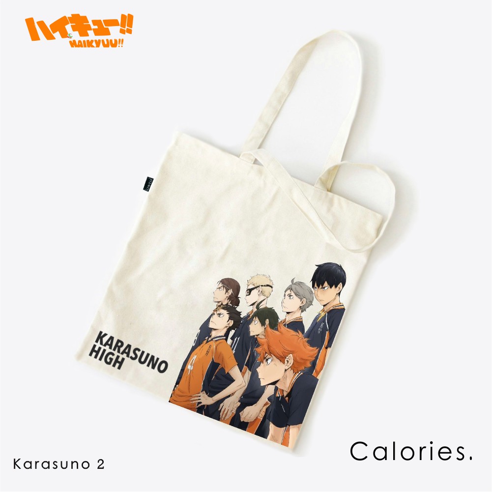 Totebag Anime haikyuu Hinata Karasuno Nekoma Suga #TOHA