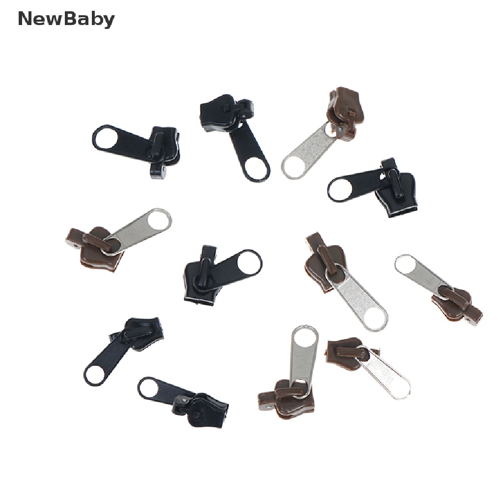 Newbaby 6Pcs Kepala Resleting Pengganti universal Untuk Reparasi Instan