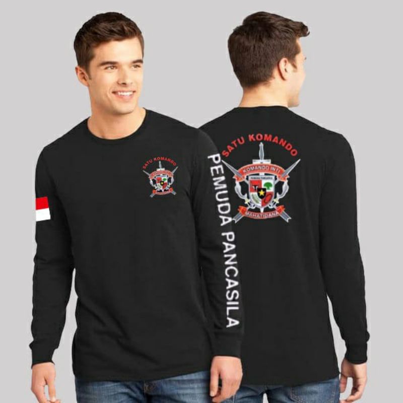 KAOS LENGAN PANJANG SATU KOMANDO PEMUDA PANCASILA PAKAI TULISAN LENGAN