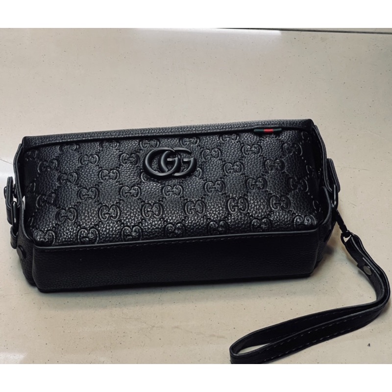 clutch Pouch Model Tangan tas Gucci Kulit Import Tas tabuang Pria/Wanita