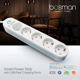 Bosman Smart Power Strip Colokan Stop Kontak Wifi IoT Smart Home