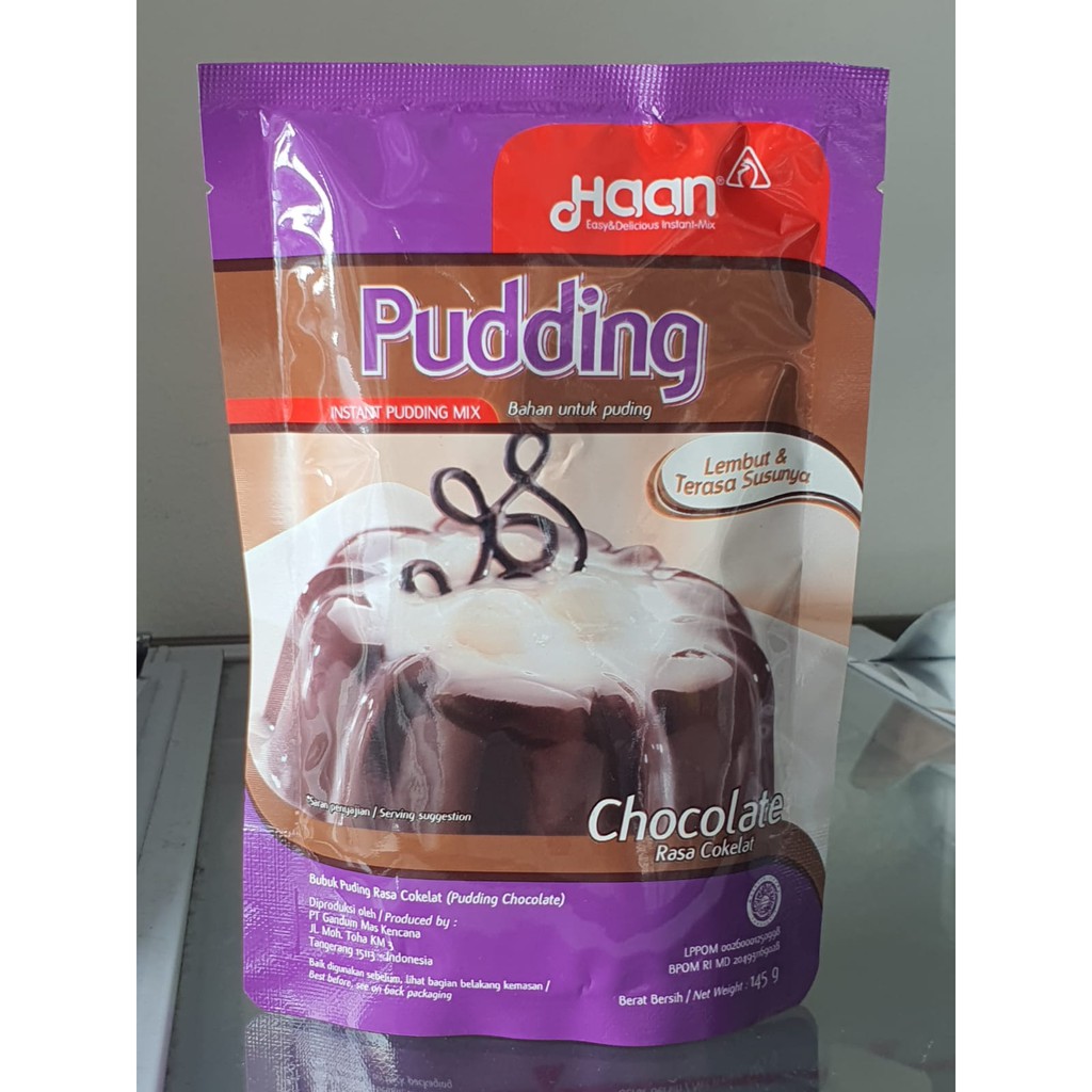 

Haan Pudding Cokelat 145gr | Pudding Susu Instan