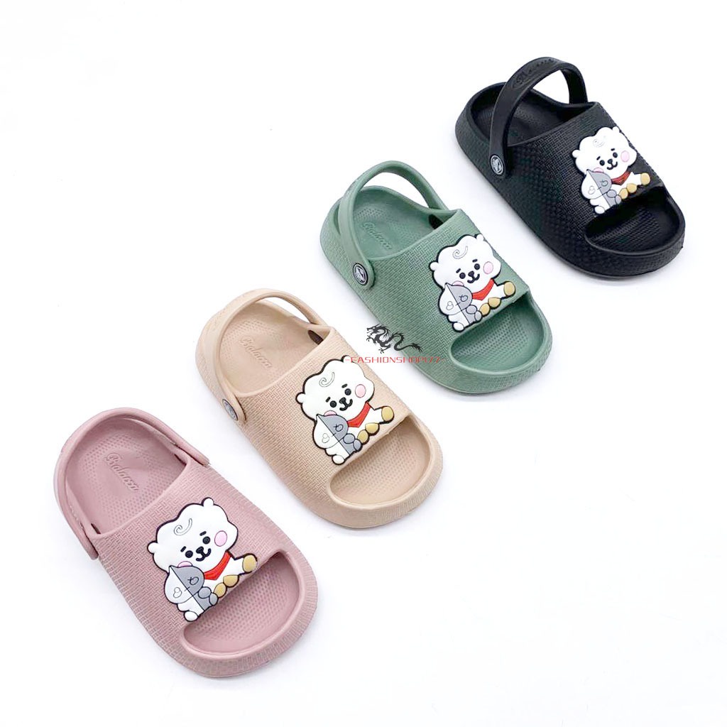 Sandal Anak Perempuan Sandal Selop Bahan Karet Motif Domba Lucu Terbaru UK.19-24