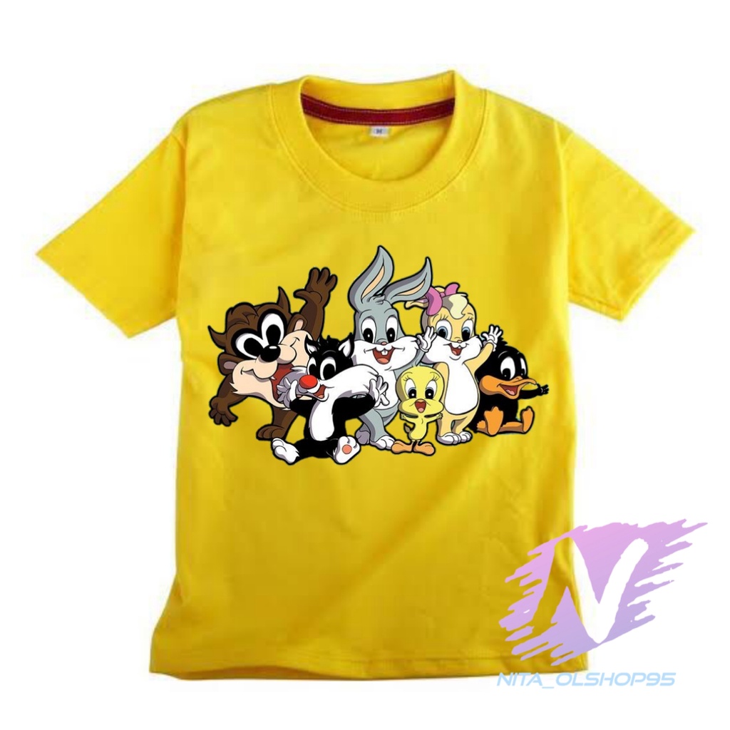 kaos anak kartun jadul