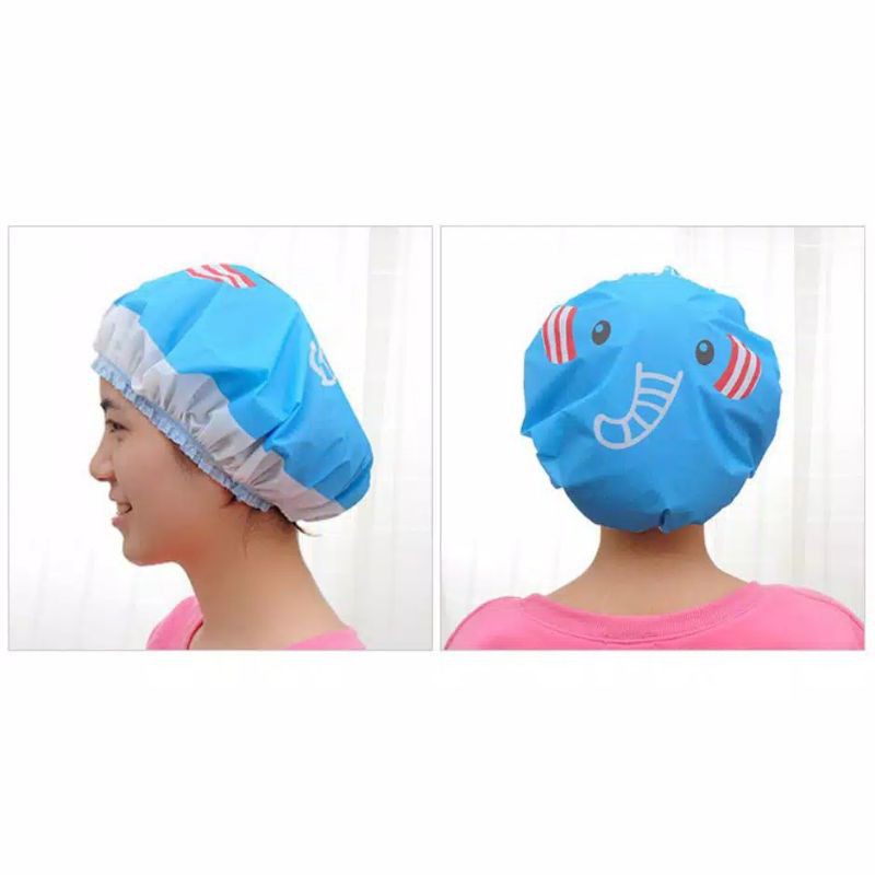 Shower Cap Topi Mandi Lucu Perlengkapan Mandi Impor Murah