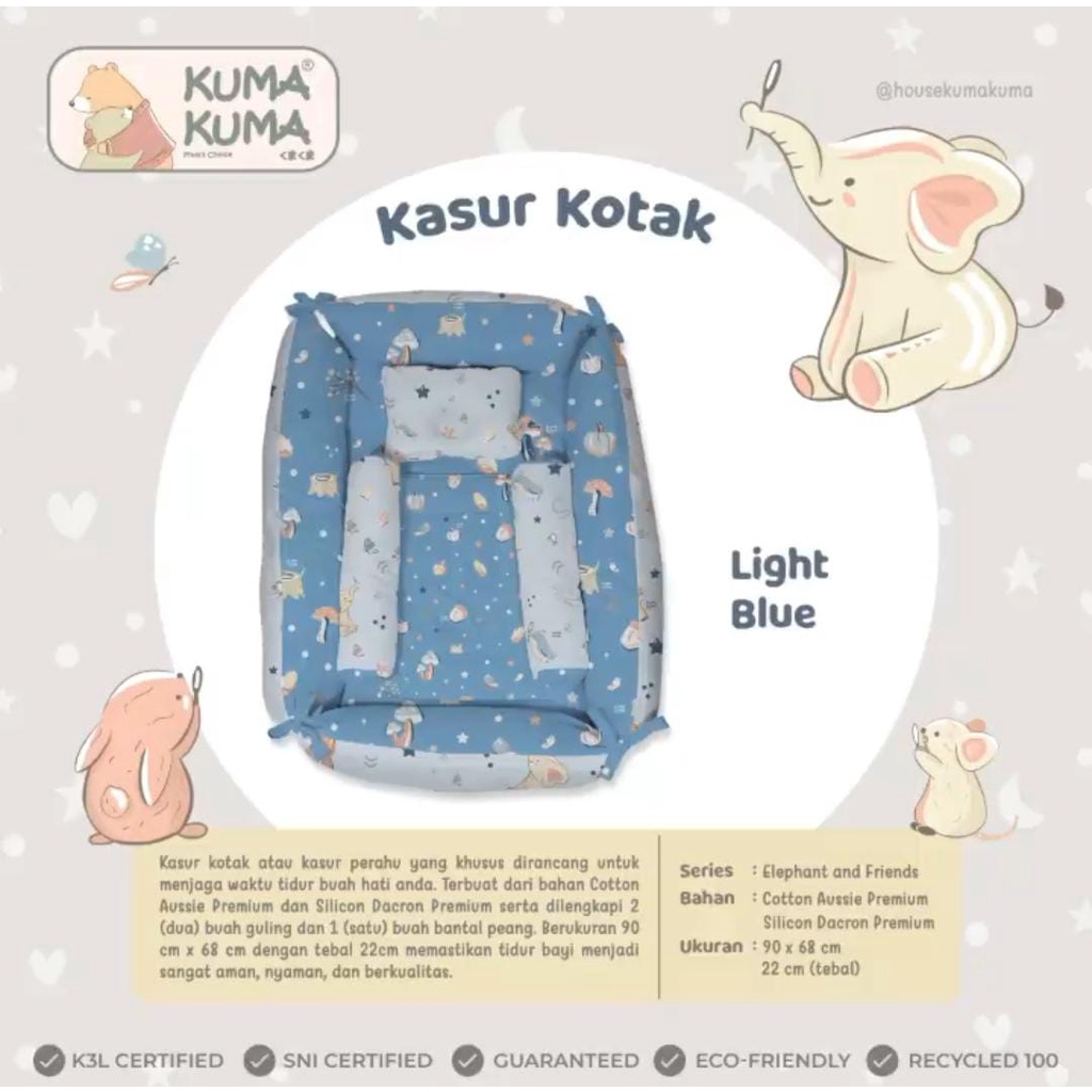 KASUR BAYI KUMA KUMA (KOTAK) / houseofkumakuma / kuma kuma kasur bayi / tempat tidur bayi / kasur