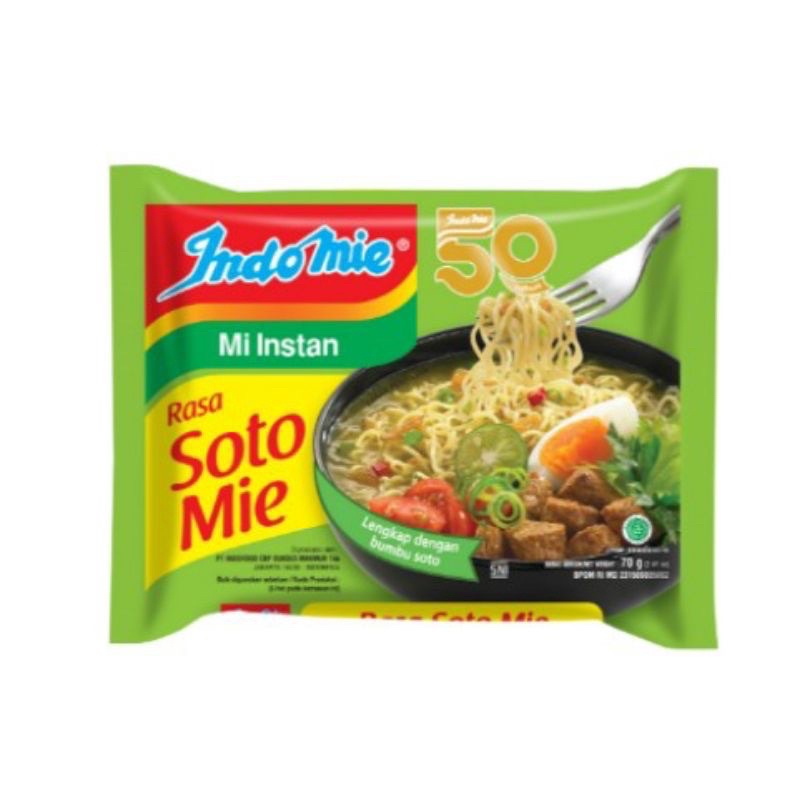 

Indomie Soto Mie Instant 85g Tersedia (SATUAN 1 PCS) Indomie Soto Mie