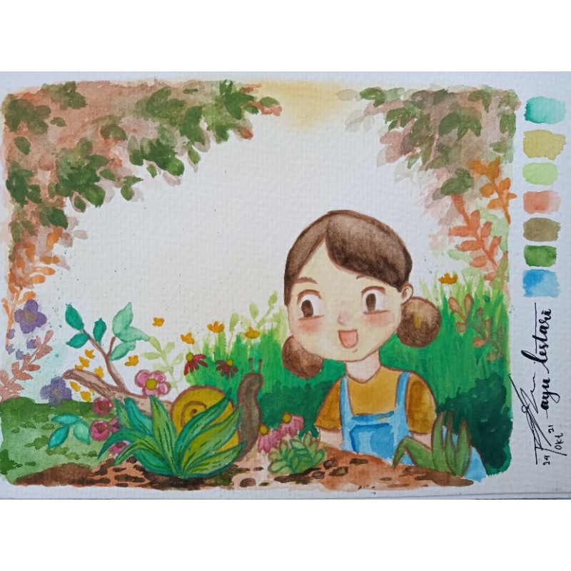 

OPEN COMMISSION (custom/non custom) Watercolor/gouache painting