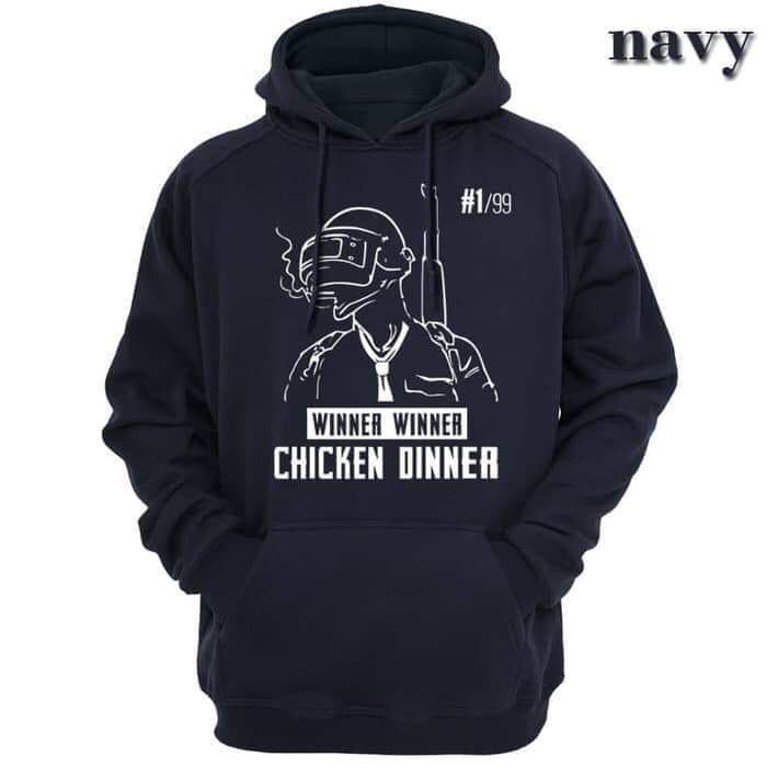 Sweater PUBG Winner Winner Characters Black