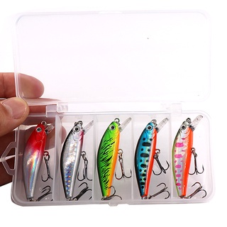 Umpan Mancing 6.7g/5.5cm Fishing Sinking Minnow Lure Umpan Ikan Alat Pancing Kail Plastic Bait Umpan Casting