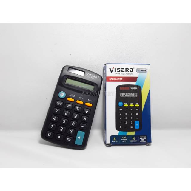

Kalkulator kecil visero Vc 402 / kalkulator kecil baterai visero 402