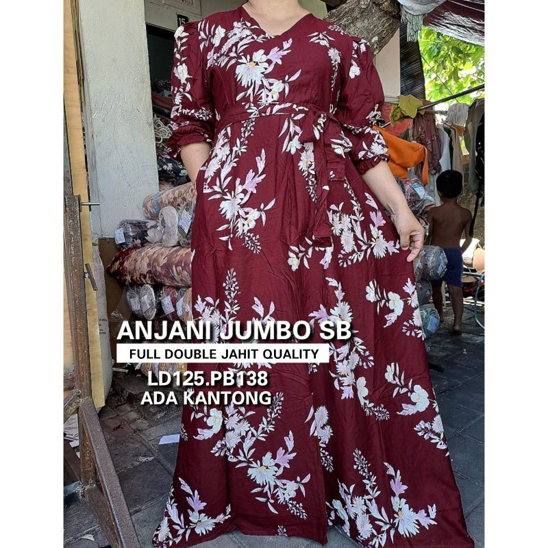 Dress jumbo Anjani exlusiv dress bigsize baju jumbo XXL ld 125