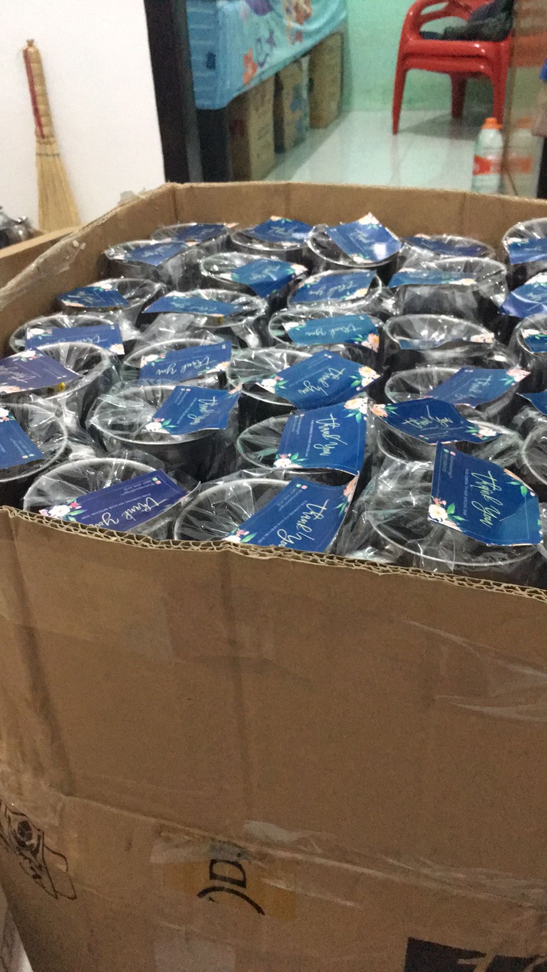 Souvenir Gelas Stainless Kemas Plastik