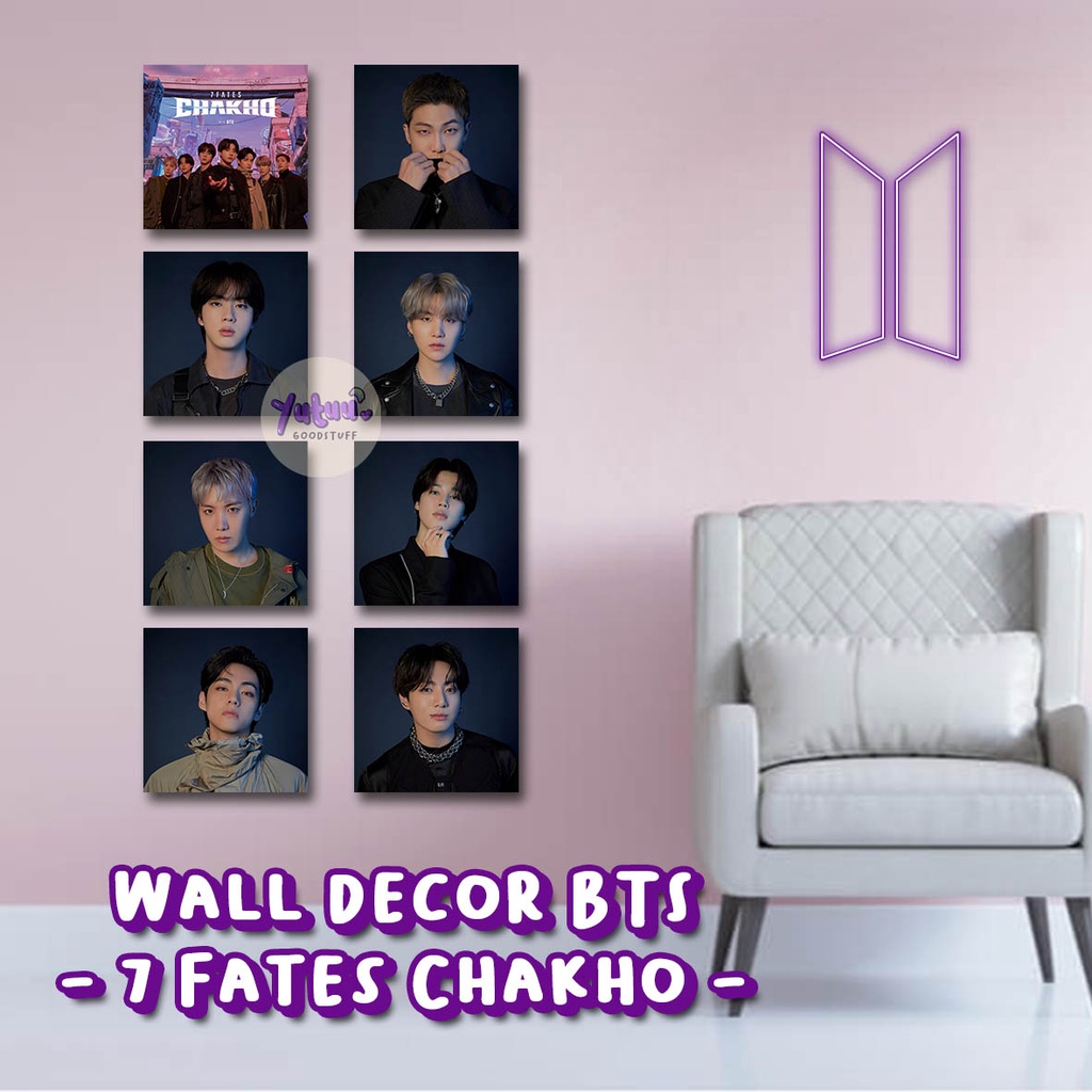 WALL DECOR 7 FATES CHAKHO Bangtan (1 SET 8 pcs ) unofficial fankit/ kpop / bangtan