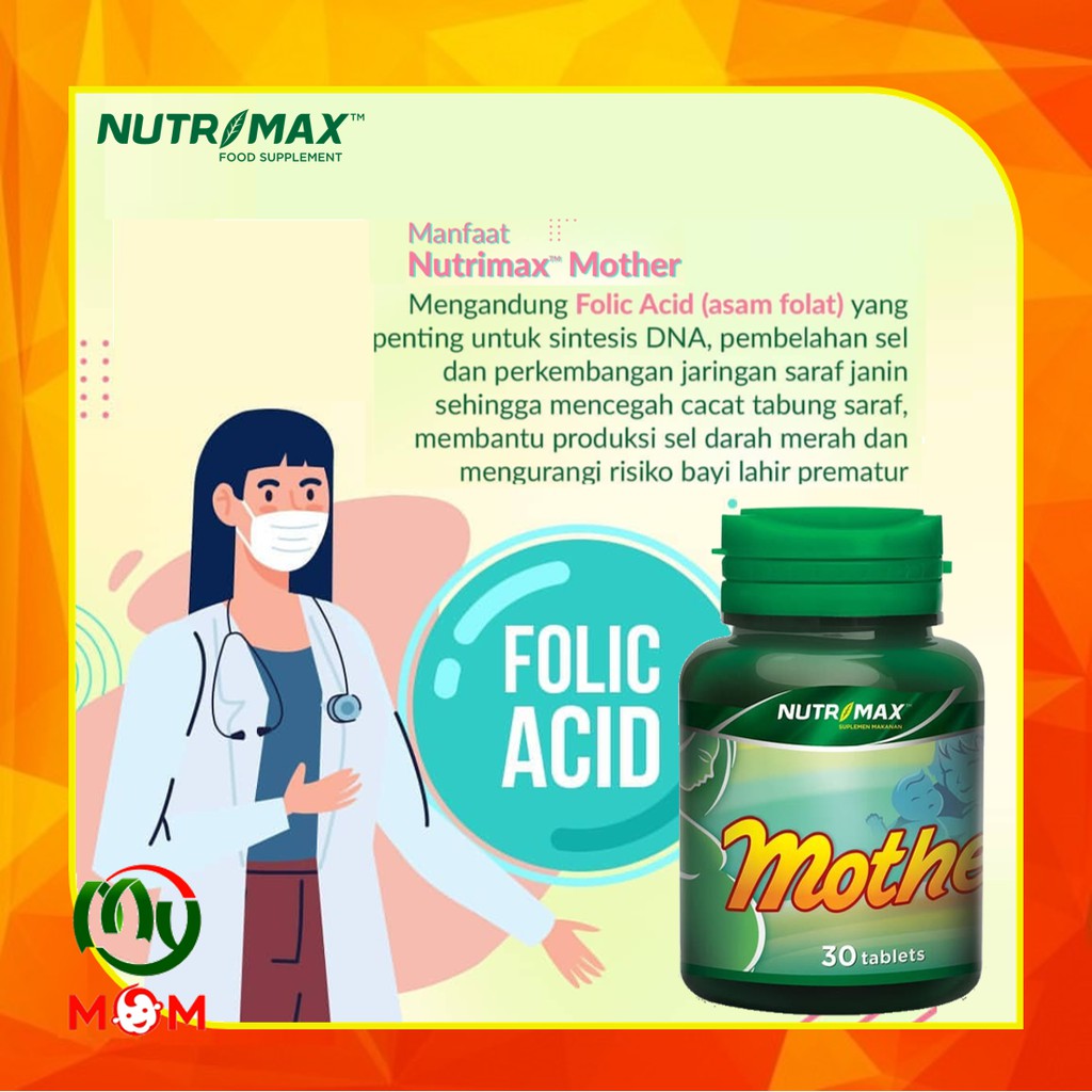 BPOM Nutrimax Mother 30s Vitamin Ibu Hamil Menyusui BPOM Nutrimax Mother 30s Vitamin Ibu Hamil Menyusui