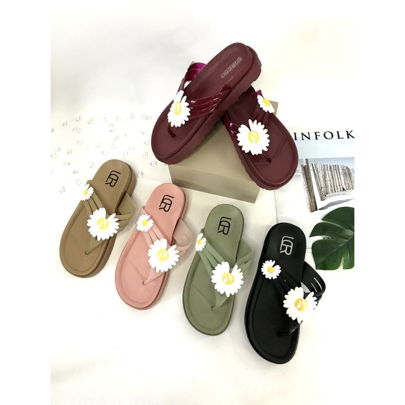 Sandal Japit Bunga Daisy Import LCR 9889-5 dan Morego 1605-6