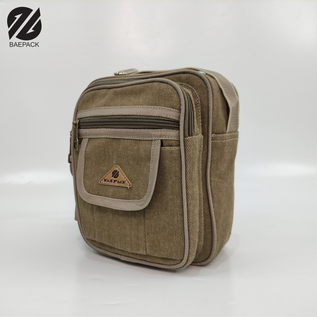 Tas Selempang Regan baepack / Tas Bahu Pria / Tas Selempang Cowok Premium / Tas Baepack Original / Khaki