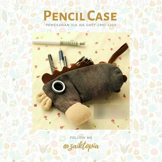 

Tempat Pensil Pencil Case Karakter Anak Lucu Bentuk Binatang Kuda